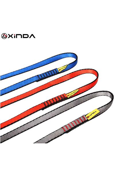 Choice معدات تسلق الصخور الخارجية الاحترافية من Xinda باللون الأزرق بطول 60 سم، حزام حبال من النايلون، لوازم حماية عالية الجودة