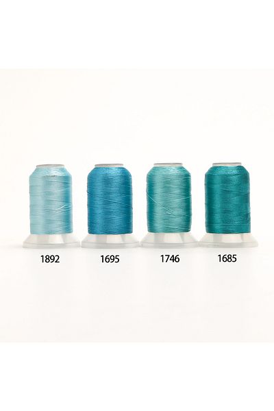 Choice 4A Cyan 80 Madeira Colors Set Premium Polyester Embroidery Thread 500M (550Y) Each Spool Brother Bab