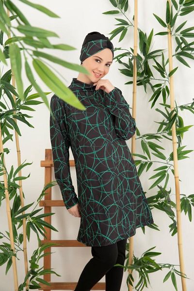 sorisso Hijab Clothing Patterned Hijab Swimsuit