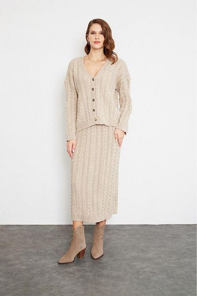 ALEXANDERGARDI Set cardigan împletit de păr (A92432-S)