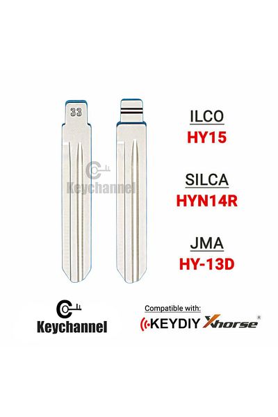 Choice 10pcs HYN14R 10pcs KD Key Blank 33# Car Flip Key Blade HY15 HYN14R for Hyundai Tucson HB20 Elantra K