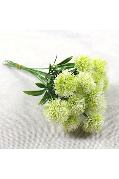 Choice 7pcs White Green 3/7pcs Artificial Bouquet Of Dandelion Flowers Living Room Decoration Outdoor Garde