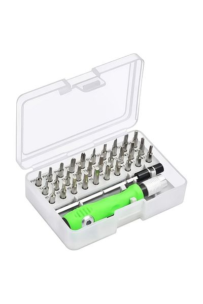 Choice green Multifunctional Screwdriver Combination Household Portable Cross Magnetic Precision Screwdrive
