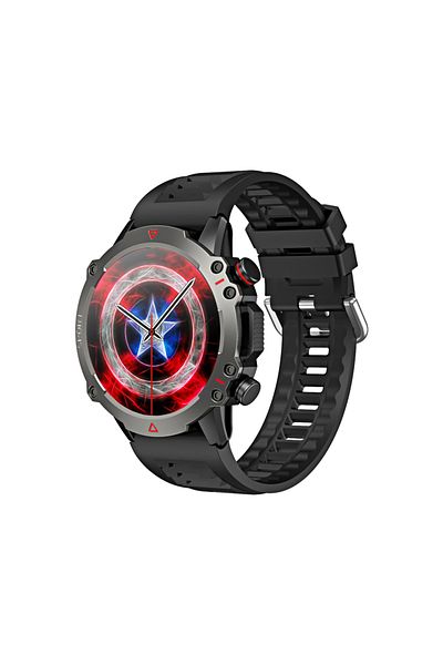 Choice Black New 1.53 inch 360*360 HD AMOLED Screen SmartWatch Rugged Military BT Call Smart Watch Sports F
