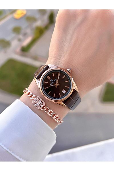 Daniel Klein Retro Vintage Serial Leather Cord Water Resistant Women Wristwatch+Bracelet Bdk.13770.5