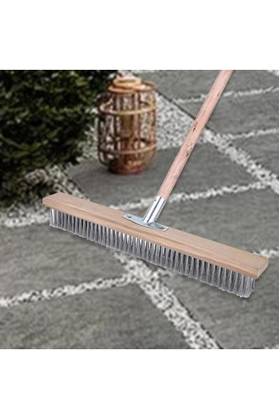 Choice Stainless Steel Wire Brush Floor Scrub Brush Head Rough Tough Push Broom Scrubber Brush for Clean...