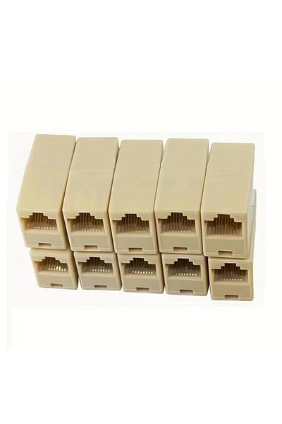 Choice 10PCS 10Pcs Network Ethernet Dual Straight Head Lan Cable Joiner Coupler RJ45 CAT 5 5E 6 6a Extender