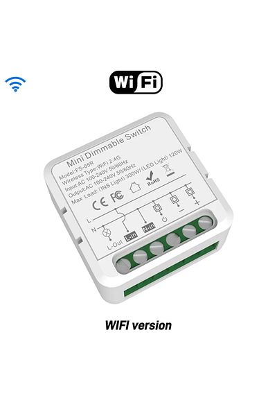 Choice مفتاح إضاءة ذكي Tuya مزود بخاصية WiFi وBluetooth ووحدة Zigbee ومفتاح إضاءة AC110-240V