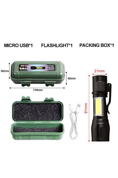 Choice Portable Mini Torch Led Rechargeable Flashlight Portable Usb Charging Flashlight High Power Bank Cam