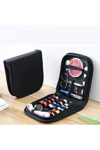 Choice black 12 Needle Portable Mini Travel Household Sewing Box Set Sewing Kit Storage Bags Sundries Organ