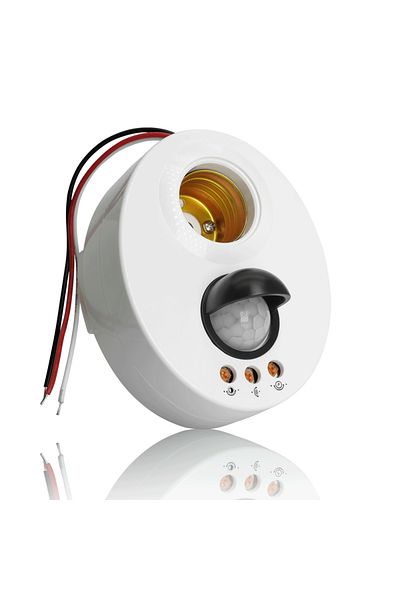 SENSKY 170~250vac E27 Infrared Light Lamp Holder Switch Pir Motion Sensor Adjustable Delay Base Holder