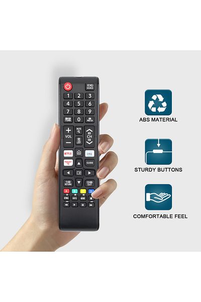 Choice جهاز تحكم عن بعد عالمي Bn59-01315b لتلفزيون سامسونج الذكي، بديل للتحكم مناسب لتلفزيون 4K Uhd Qled H