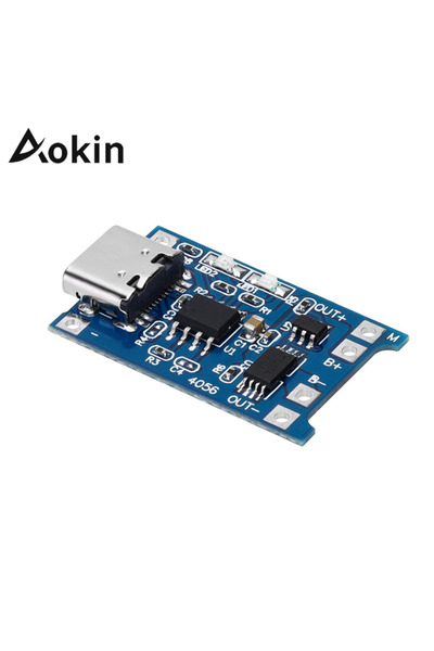 Choice1 5 قطع من لوحة شحن بطاريات الليثيوم Aokin TP4056 من النوع C، 5 فولت، 1...