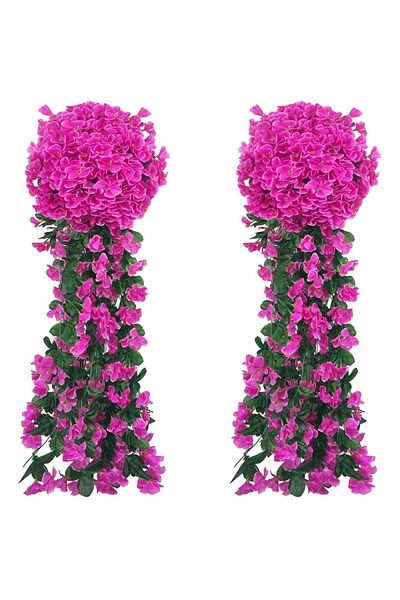 Choice Pink 1pc Artificial Flowers Begonia Plants Bouquet Suitable Long Vine For Wall Family Room Garden We
