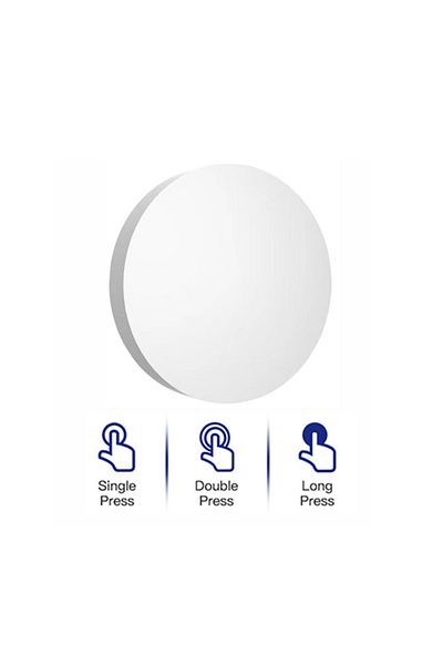 Choice White Tuya ZigBee Button Scene Switch Intelligent Linkage Smart Switch Battery Powered Automation Wo