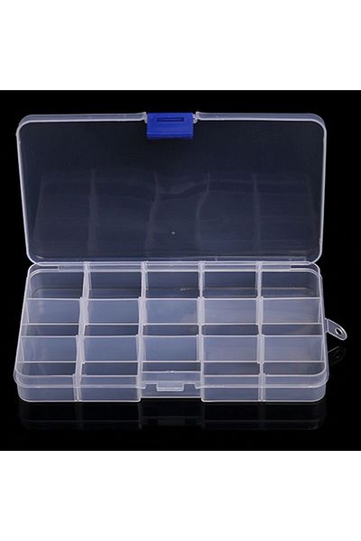 Choice 15 Compartment 10/15/24/36 Grids Plastic Organizer Box Storage Container Jewelry Box With Adjustable