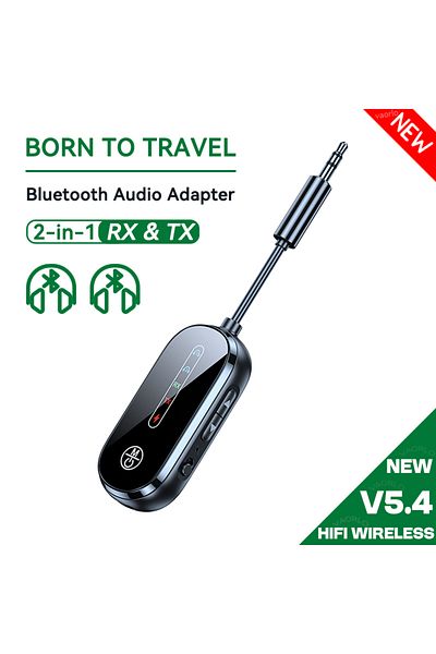 Choice C83Pro 2 In 1 Bluetooth 5.4 Transmitter Receiver Stereo 3.5mm AUX Airplane Audio Wireless Adapter Mi