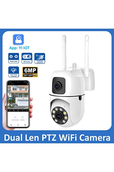 Choice1 Eu plug 6MP Camera 6MP Dual Lens IP Camera 2.4Ghz WiFi Security Protection Full Color Night Vision P