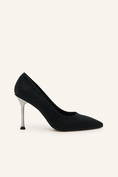 MARCATELLI Black Print Elina Stiletto Shoes