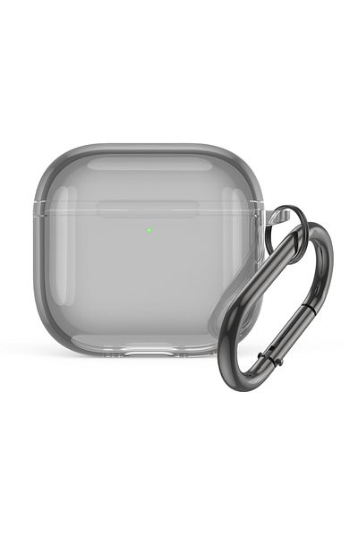 APWIKOGER Transparent Black Clear Soft TPU Earphone Case for Apple AirPods 4 2024 Charging Case Wireless Earph