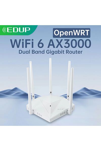 Choice RT2980WRT EDUP RT2980 AX3000 OpenWRT 3000Mbps Dual Band 2.4/5GHz Gigabit WIFI6 Router 802.11AX MIMO