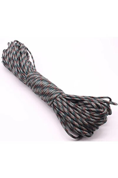 Choice1 حبل باراكورد مضفر بسمك 4 مم، مموه للغابات، بطول 30 مترًا للتخييم والم...