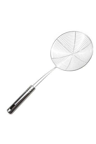 Choice 35x15cm Silver Oval Skimmer Stainless Steel Filter Mesh Oil Pot Food Filter Cookware Colander Fried