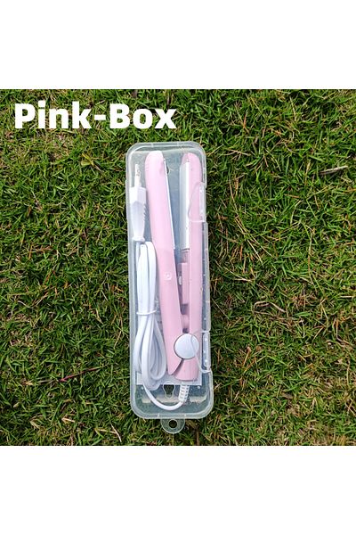 Choice US Pink-Box New Curling Iron Mini Hair Straightener Iron Ceramic Straightening Styling Tools Hair Cu