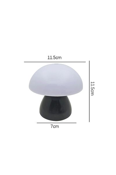 Choice black Mushroom Led Table Lamp Charging Touch Desk Coffee Bar, Hotel Bedroom Decoration, Nordic Creat