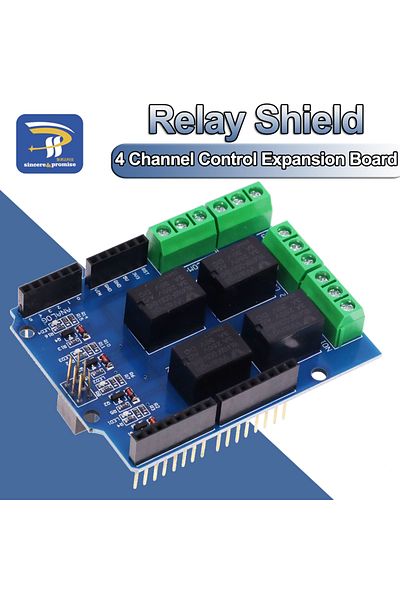Choice 5V 4 Channel Relay Shield Module for Arduino UNO R3 ARM PIC AVR DSP Electronic 4 Way Four Channel...