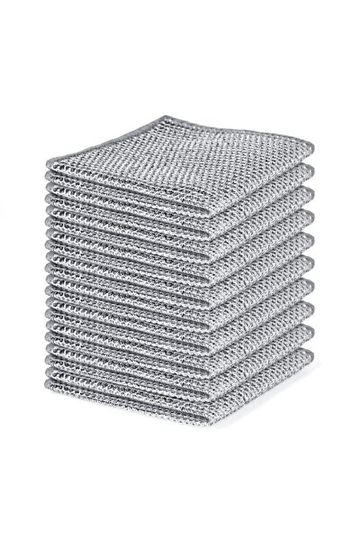 Choice 10 قطع من خرق غسيل الأطباق السلكية، قطعة قماش تنظيف سلكية فولاذية مزدو...