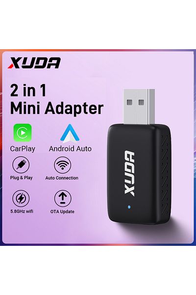Choice Carplay Adapter Wired To Wireless Carplay And Android Auto 2in1 Mini Box 5ghz Wifi5 Transmission Sp