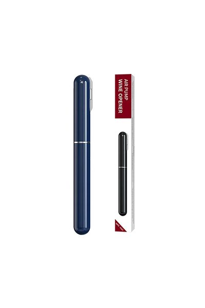 Choice Pen Blue Safety Air Pump Wine Bottle Opener with Foil Cutter Wine Corkscrew Stainless Steel Pin Wine