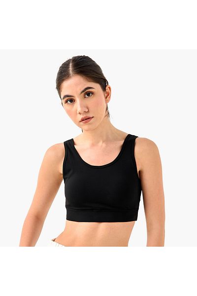 Kappa Logo Print Sports Bra