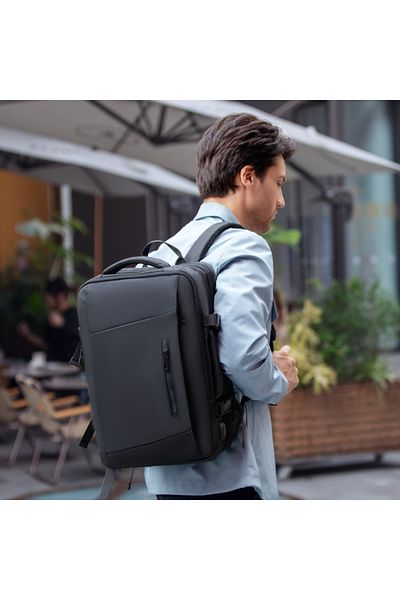 Mark Ryden MR 9299 YY Expandable With Raincoat 17.3 inch Carry-on Business Flight-approved Backpack