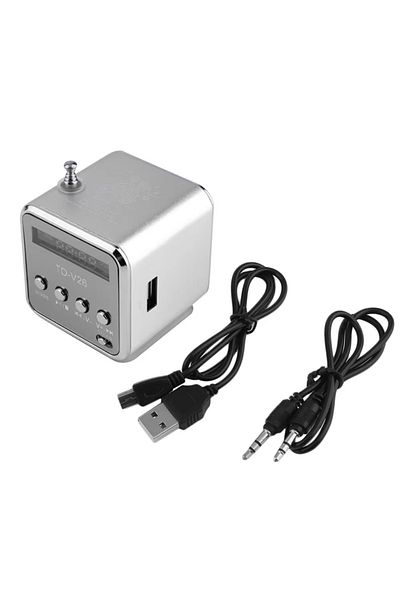 Choice WHITE Rechargeable Portable radio FM portable mini radio Mini High Bluetooth Portable Voice Suitable