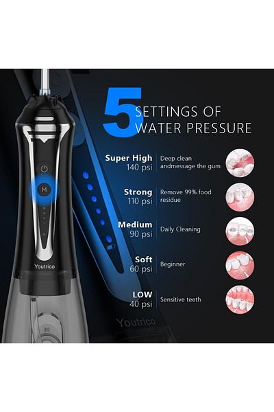 Youtrico Water Flosser Cordless Professional Dental Oral Irrigator-N5B