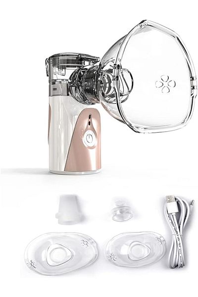 Youtrico Nebulizer Handheld Mesh Inhaler For Adults And Children (GOLD)