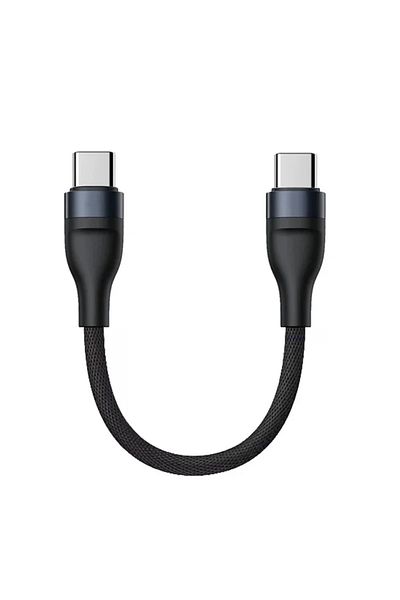 Choice4 C to C -Black 65W Type C Fast Data Cable Short Cord USB C PD Fast Charging For iPhone Samsung MacBoo