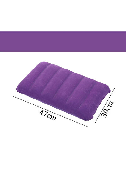 Choice5 1pc-purple Air Cushion Pillows Outdoor Camping Folding Square lnflata...