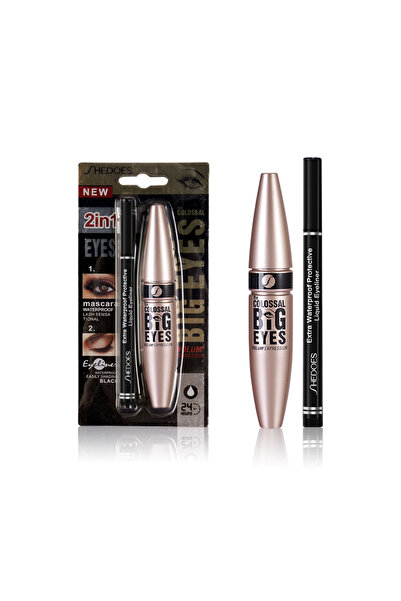 shedoes مجموعة أقلام تحديد العيون السوداء ومقاومة للماء