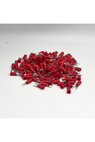 Choice RED 1000Pcs SV2-4 Y Type fork Female Splice Terminal Plug Crimp Wire Cable Connector Electric Sertir