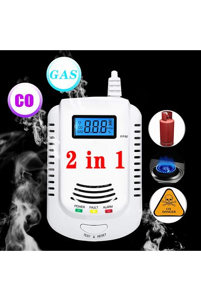 Choice Natural Gas Detector 2 In 1 Gas Detector, Plug-in Home Natural Gas/methane/propane/co Alarm, Leak Se