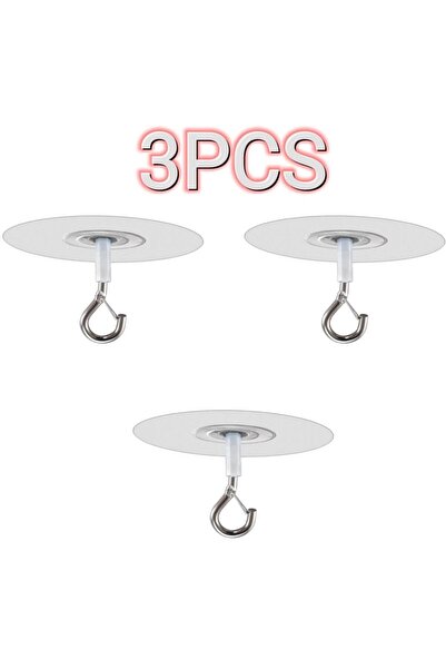 Choice 3 قطع 1/3/5/10 قطع خطافات سقف ذاتية اللصق خطافات شديدة التحمل بدون حفر مفتاح حائط المطبخ هان