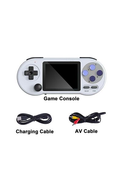 Choice وحدة تحكم الألعاب GAMINJA SF2000 المحمولة فقط، شاشة IPS مقاس 3 بوصات، مشغل ألعاب فيديو مدمج