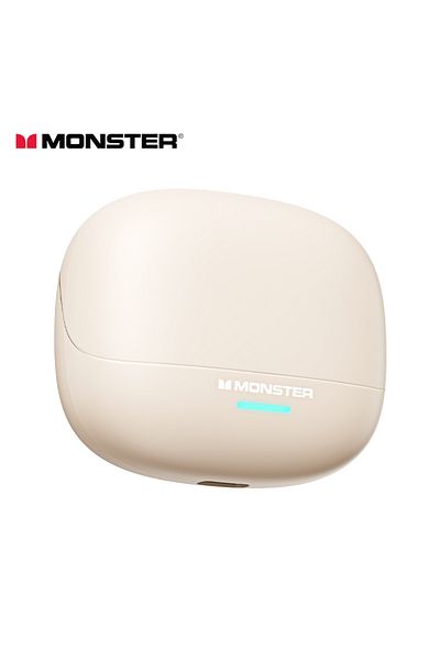 MONSTER Cream Monster MQT52 TWS Bluetooth 5.4 Earphones Gaming Noise Reduction Headphones Running Sports Ear