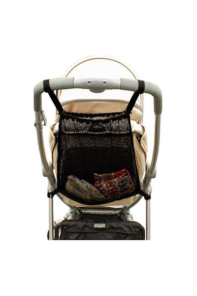 Choice Brown Baby Stroller Storage Mesh Bag, Baby Stroller Seat Mesh Bag, Large Capacity Diaper, Baby Bottl