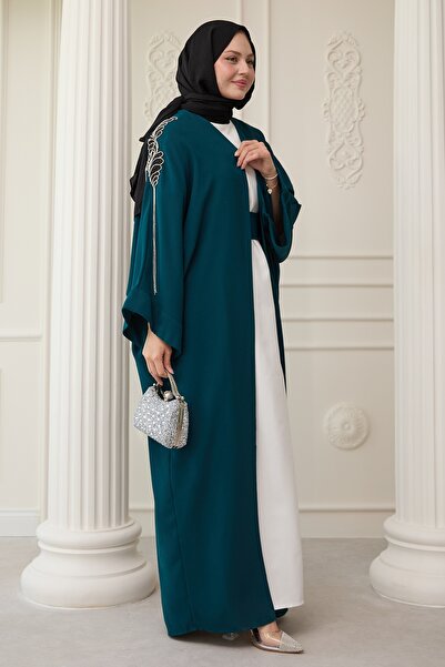 InStyle Абая з розсипом камінців, нафтова синя