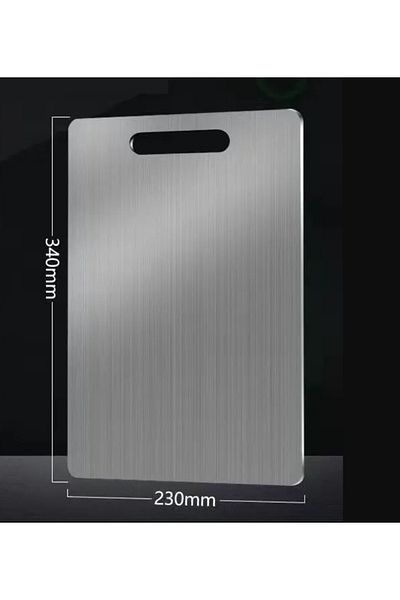 Choice 34x23 cm 5 Size 304 Stainless Steel Thickened Cutting Board Antibacterial Mildew-proof Kneading Doug