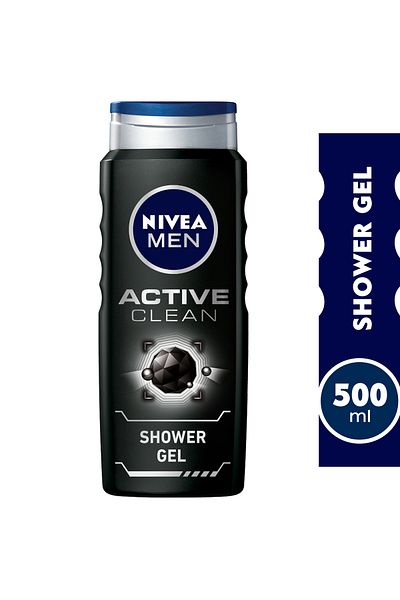 NIVEA Men Shower Gel 3in1 Active Clean Charcoal 500 ml